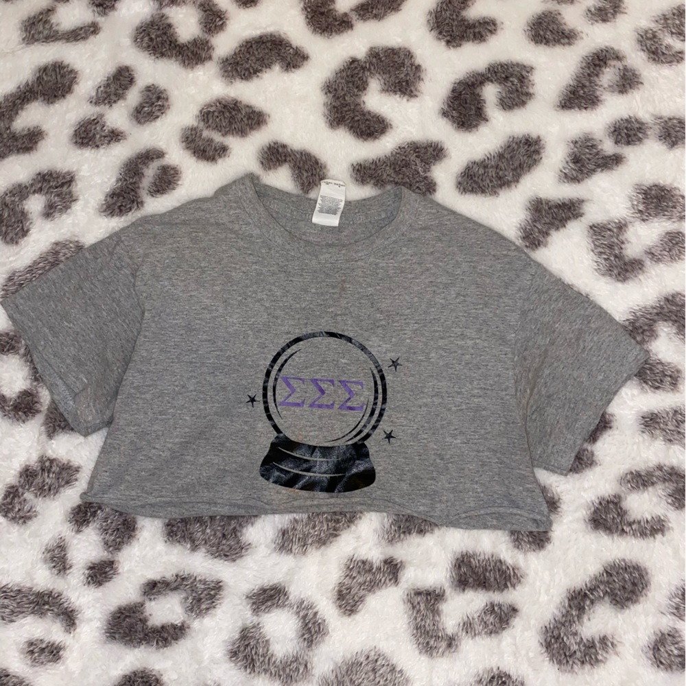 Tri sigma crop top